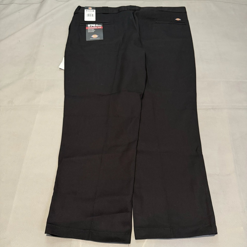 New Dickies 874 Original Fit Work Pant Black 42x28 Men Classic Minimal-7776